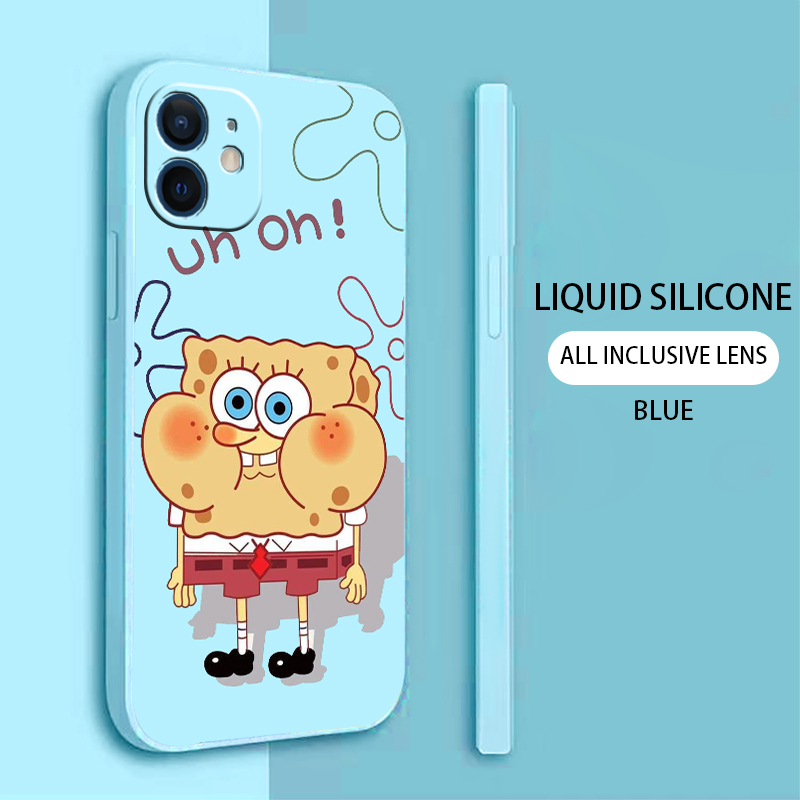 Cartoon Spongebob SquarePants Phone Case For iPhone 6s Plus 6 6s 11 12 13 Max Pro Mini SE 2020 7 7P 8 Plus X Xr Xs L18n Cover iphone 11 clear case