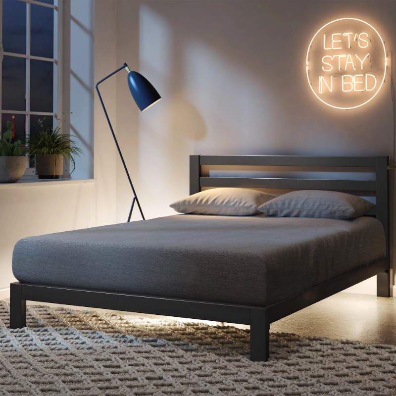 Modern studio metal platform 2000h deals bed