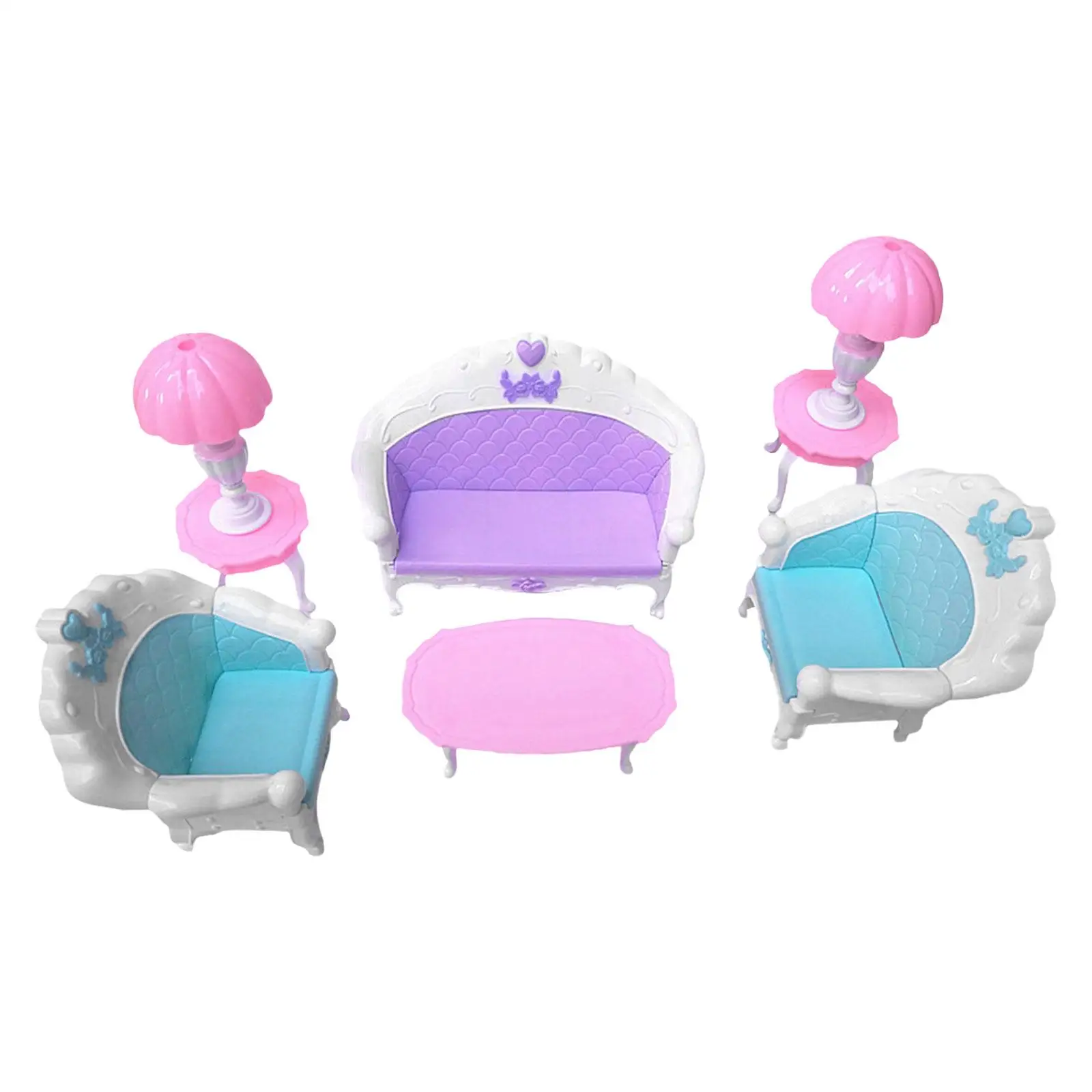 Doll Furniture Set Pretend Play Doll House Furniture Toys for Doll DIY Scene