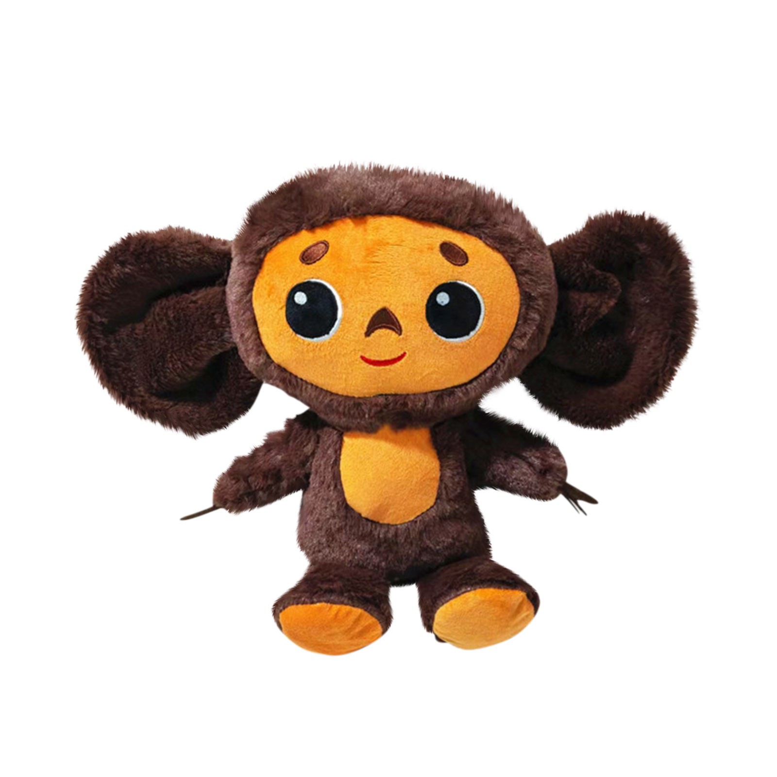 Игрушка плюшевая Kwaii Cheburashka, обезьяна с большими глазами и одеждой,  кукла в русском стиле, аниме, Детская Успокаивающая кукла для сна, игрушки  для детей и девочек | AliExpress