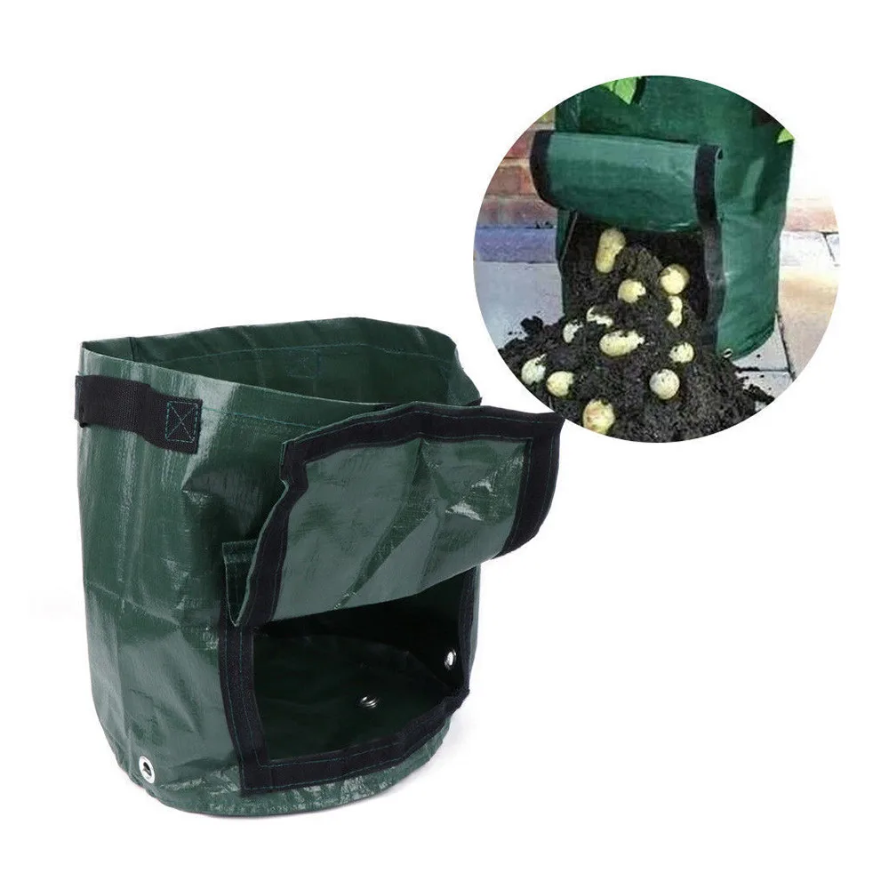 Potato Grow Container Bag DIY Planter PE Cloth Planting Vegetable Gardening Thicken Vegetable Pot Planting Grow Bag Garden Tool