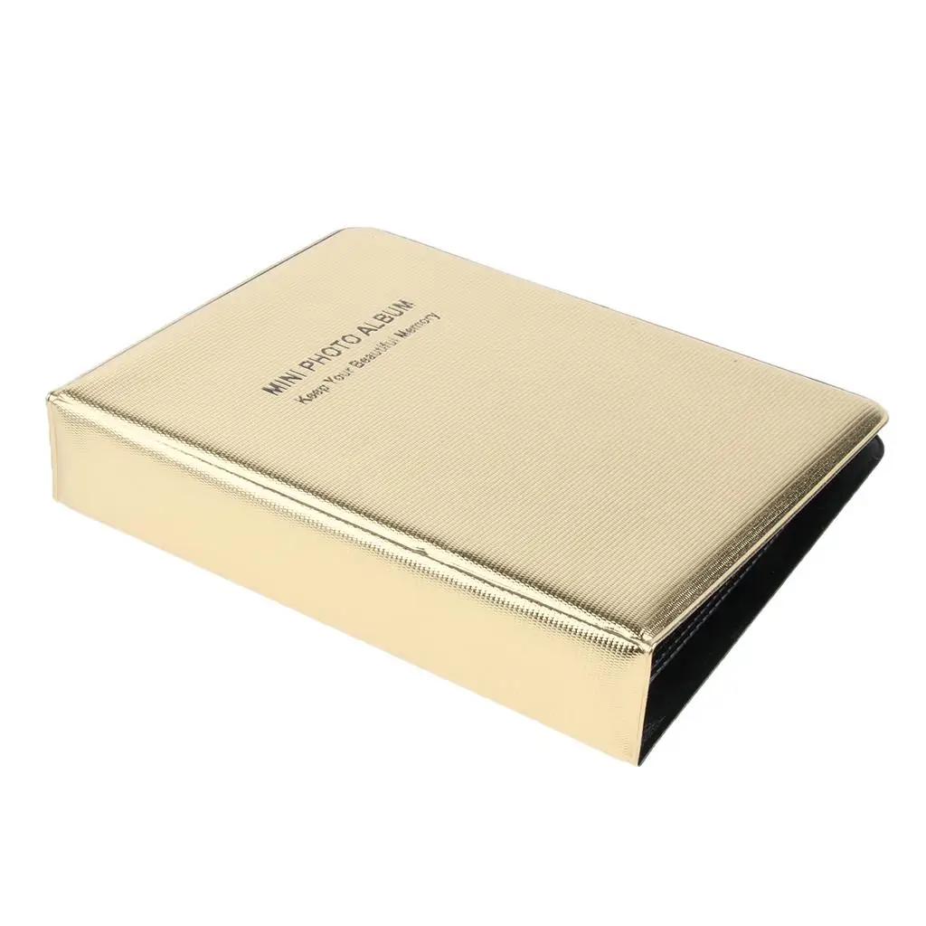 Compatible 64 Pockets Mini Photo Album    8+ 9 25 26 50 9,  00 Z230 - Luxury Gold