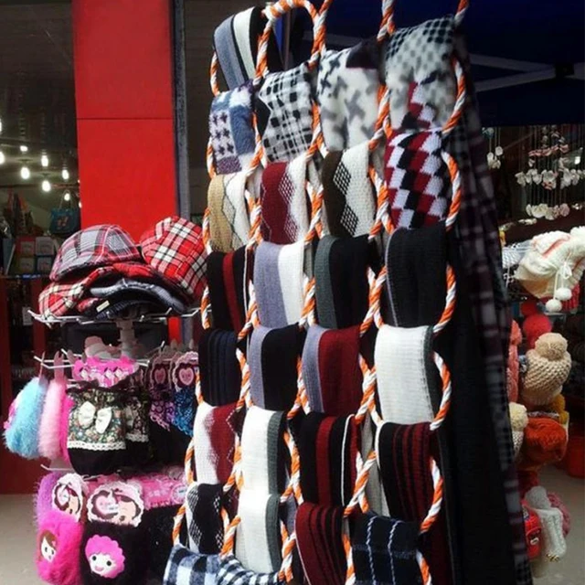 Cintres 28 trous anneau corde foulard châles cravates châle Crochet de  support de rangement - Chine Cintre à vêtements et cintre en plastique prix