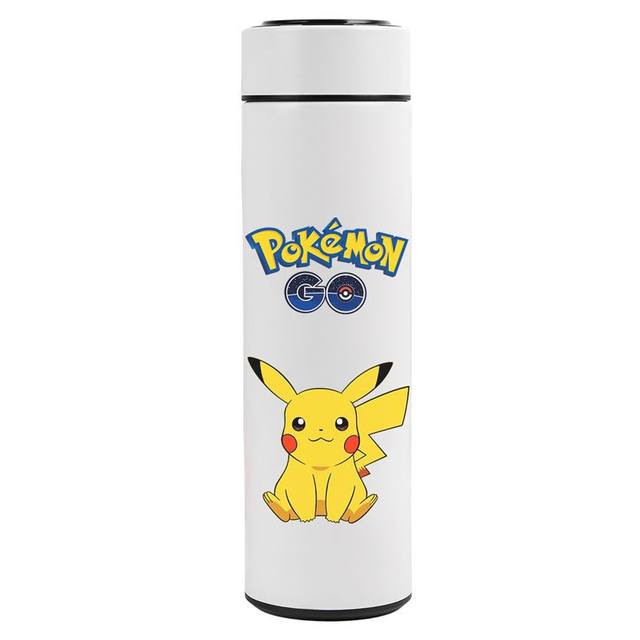 New Pokemon Pikachu Smart Stainless Steel Thermos Temperature