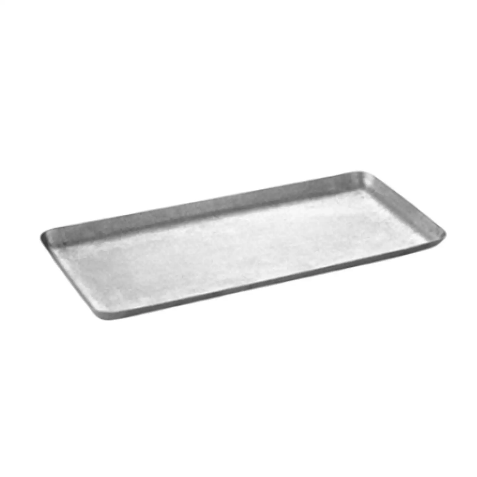 Stainless Steel Serving Tray Storage Organizer Stylish Platter Flat Tray for Farmhouse Party Dining Room Desktop Bedroom