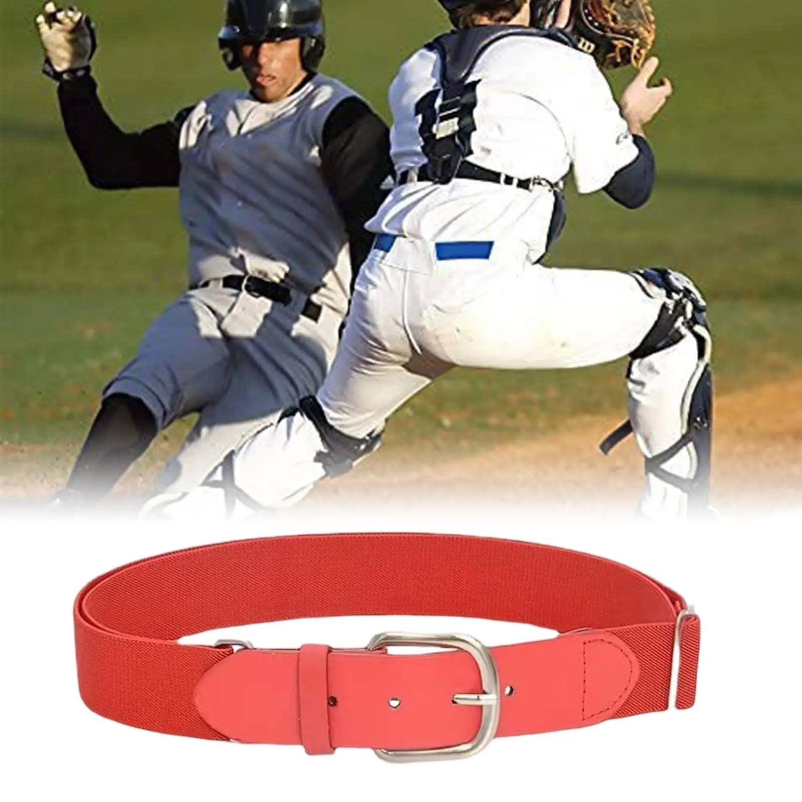Baseball Belt Softball Belt Waist Belt Elastic Dry Cloth Clean ,Belt with Adjuster and Belt Holes Comfortable to Wear