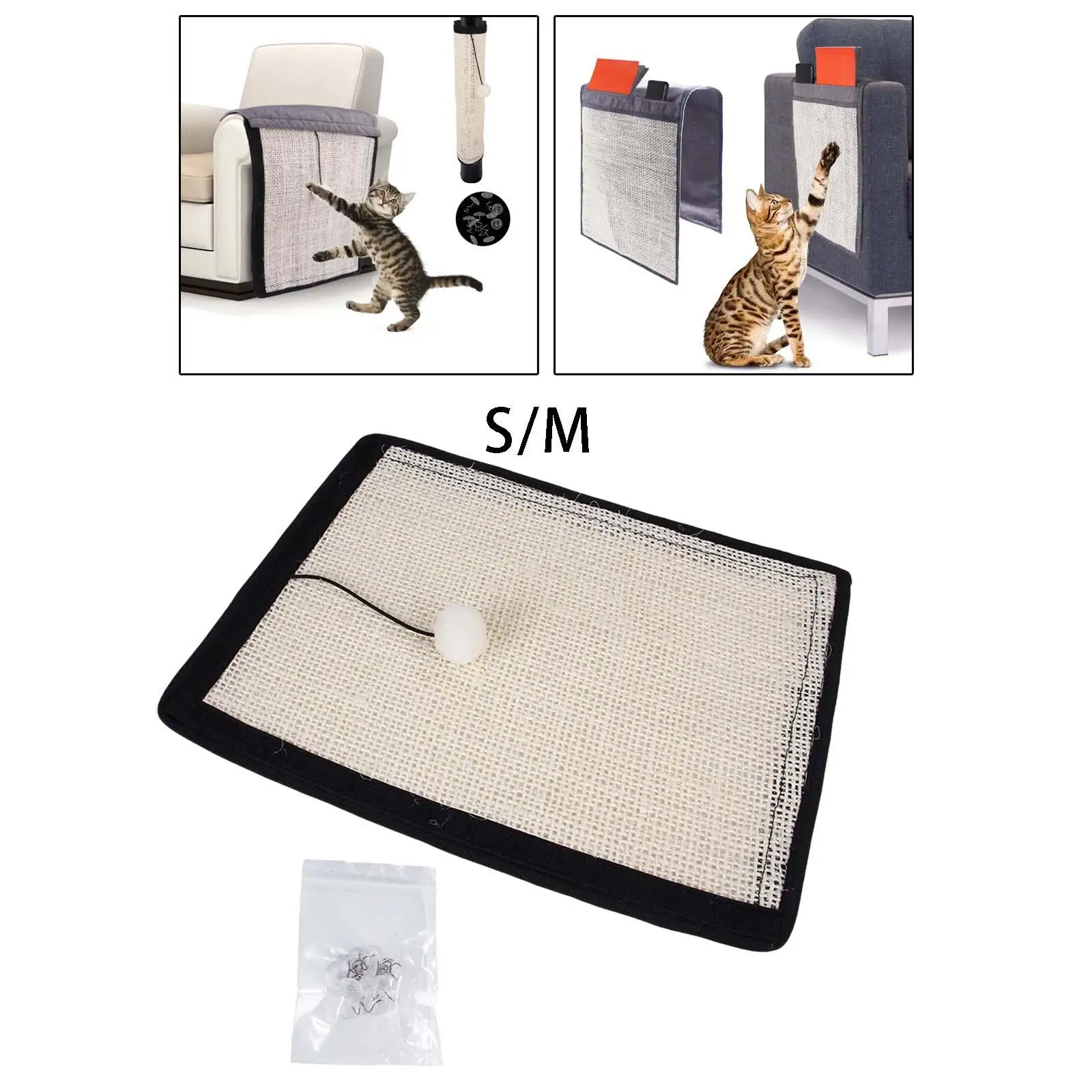 Pet Cat Pet Scratchesing Mat with 10 nail Cat Pet Scratches Furniture Protector for Indoor