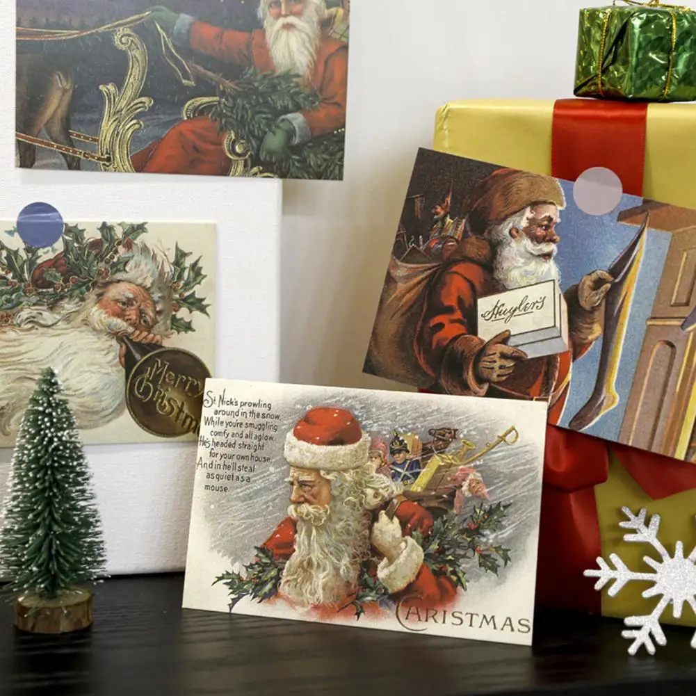 С рождеством христовым поздравительные открытки ретро-дизайн. иллюстрация