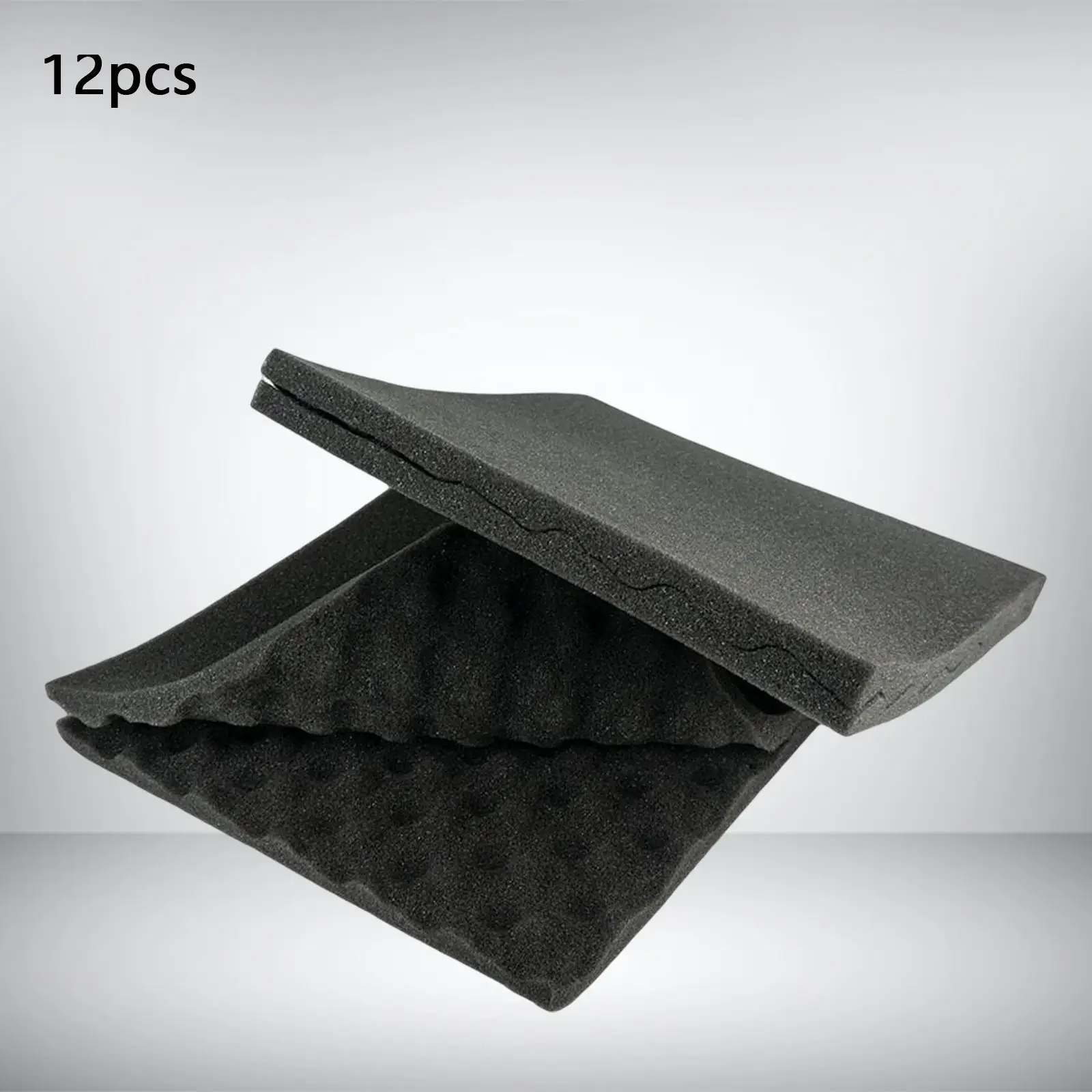 12Pcs Acoustic Foam Soundproofing Reduce Noise Background Sound Panels Soundproofing Foam Sound Panels Wedges for Ceiling Home