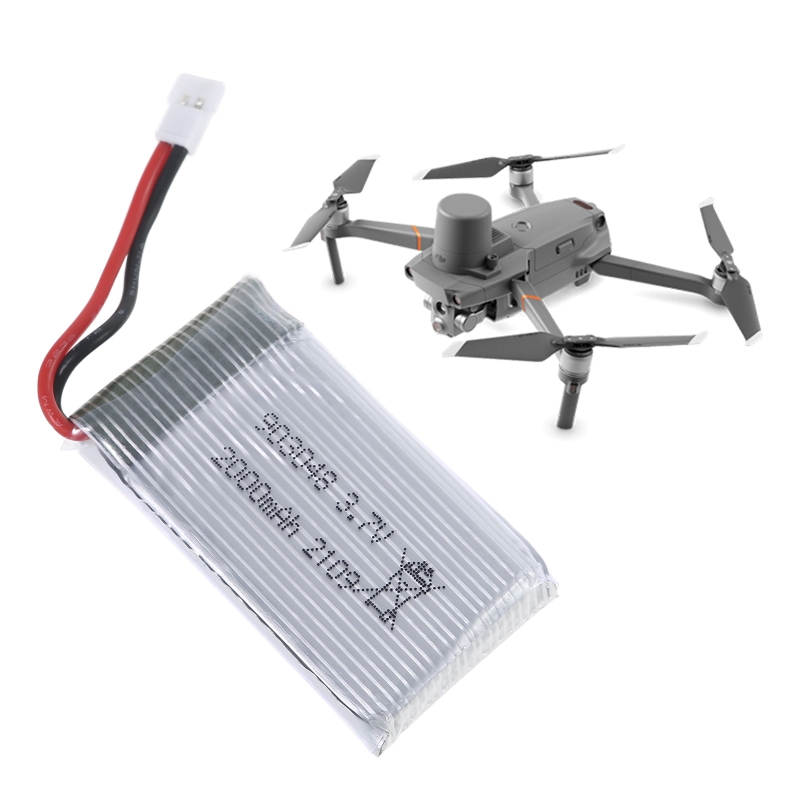 Description Picture 3 of item3.7V 2000mAh Lipo Battery 903048 Li-ion Battery/Charger RC Quadcopter Repair Spare Parts for KY601S H11D H11C RC Drones