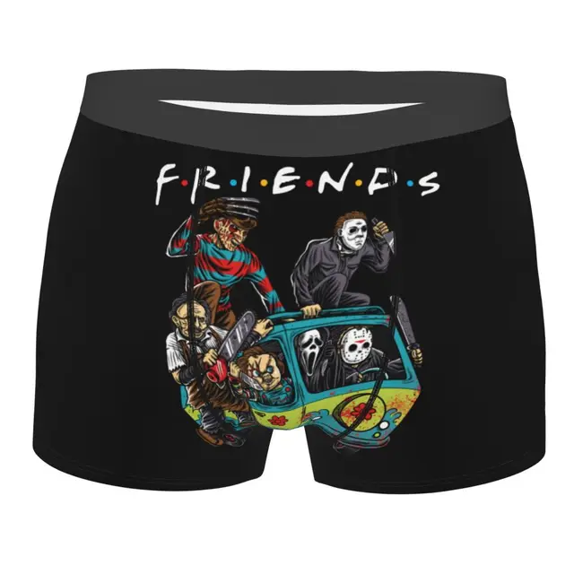 Horror Movie Friends Character Underwear Male Sexy Halloween Murderers  Legends Boxer Briefs Shorts Panties Soft Underpants - Boxers - AliExpress