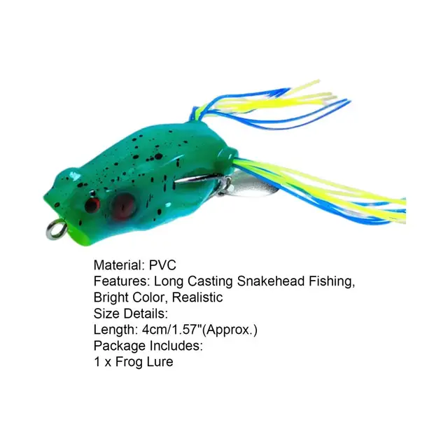 Long Lasting Fake Lure Universal Artificial Lure Dual Hooks Snakehead  Fishing Soft PVC Frog Bait Increase Fishes Rate - AliExpress