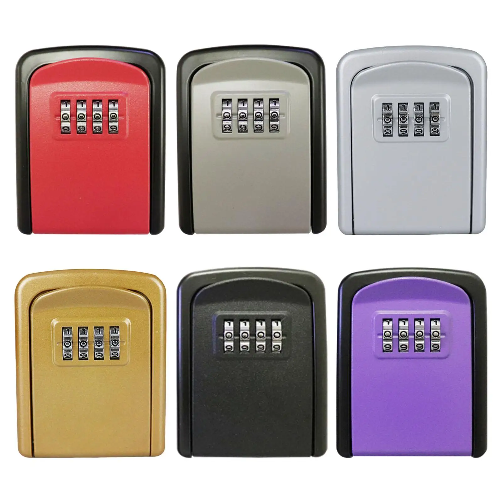 Outdoor Key Storage Lock Box Password Key Storage Case Wall Mounted for Indoor Home