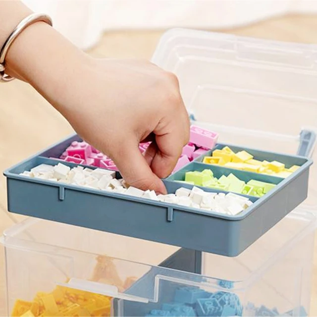 Portable Handled Storage Box Storage Container for Art Craft and Cosmetic Storage  Bin for Bedroom Dormitory Home Office Supplies - AliExpress