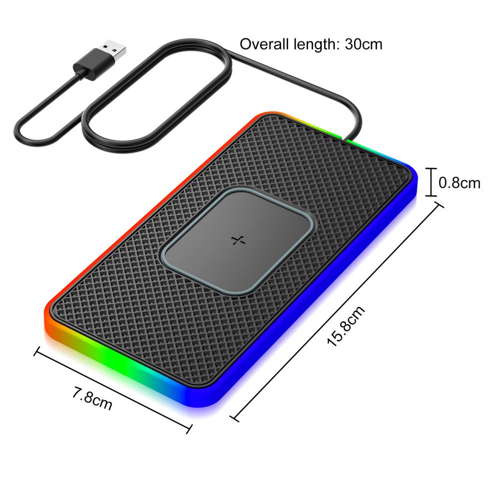 Компактное автомобильное зарядное устройство для телефона, быстрая зарядка,  беспроводное эффективное, идеальное приспособление, автомобильное зарядное  устройство для телефона, автомобильное зарядное устройство с окружающим  светом | AliExpress