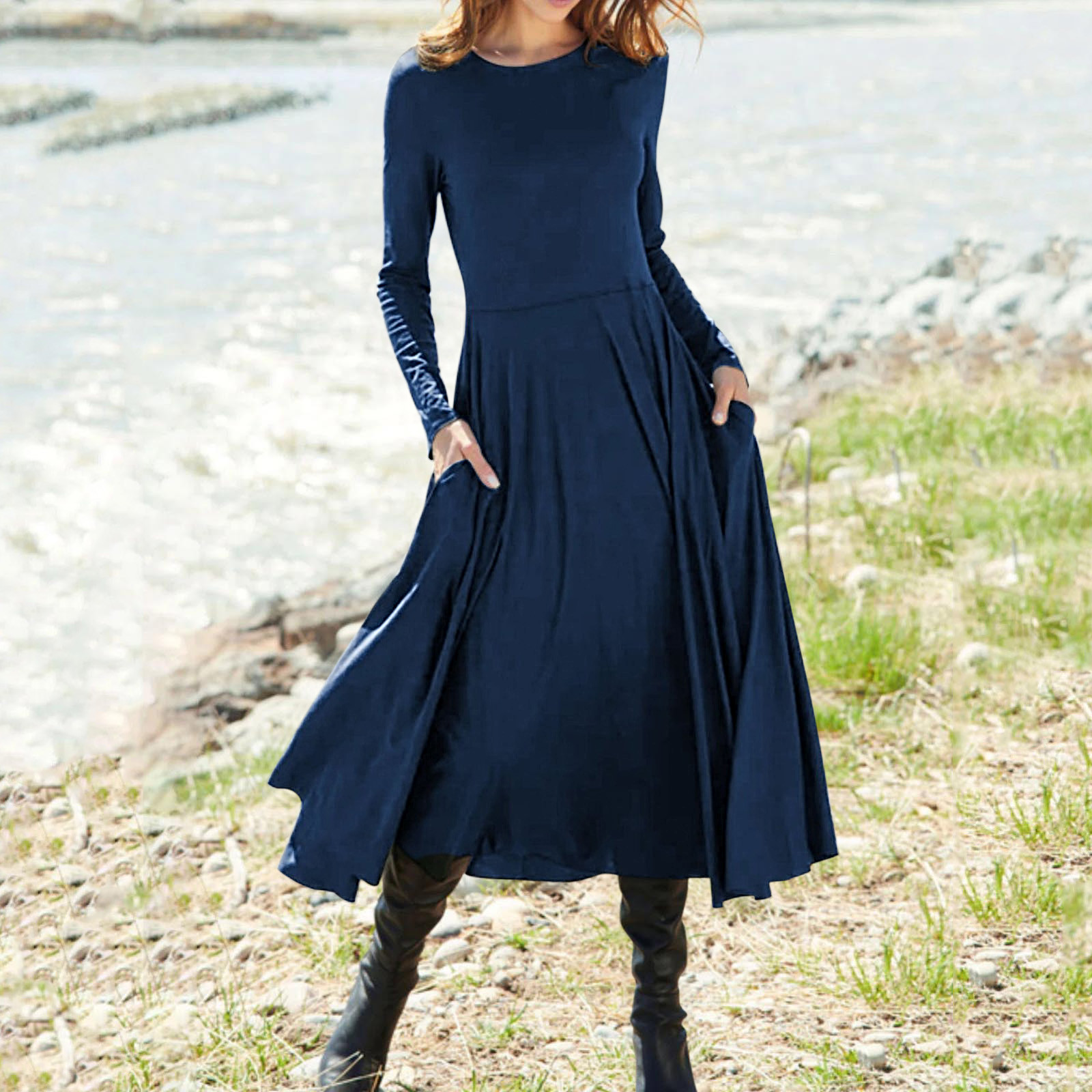 Elegant Dresses Casual Long Sleeve 