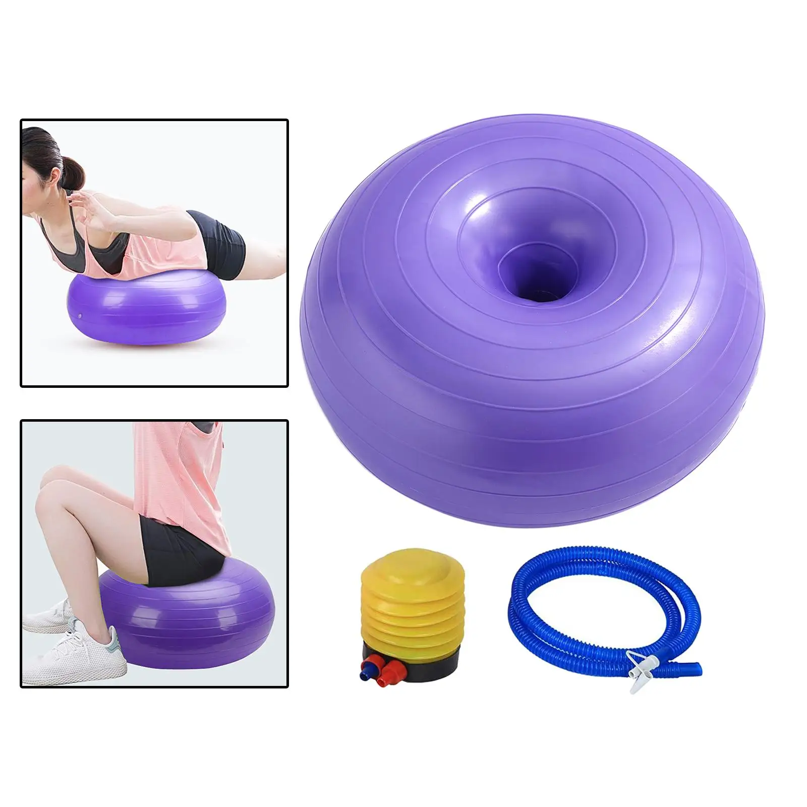Exercise Ball - Extra Thick Yoga Ball with Quick Pump - Anti-Burst and Slip