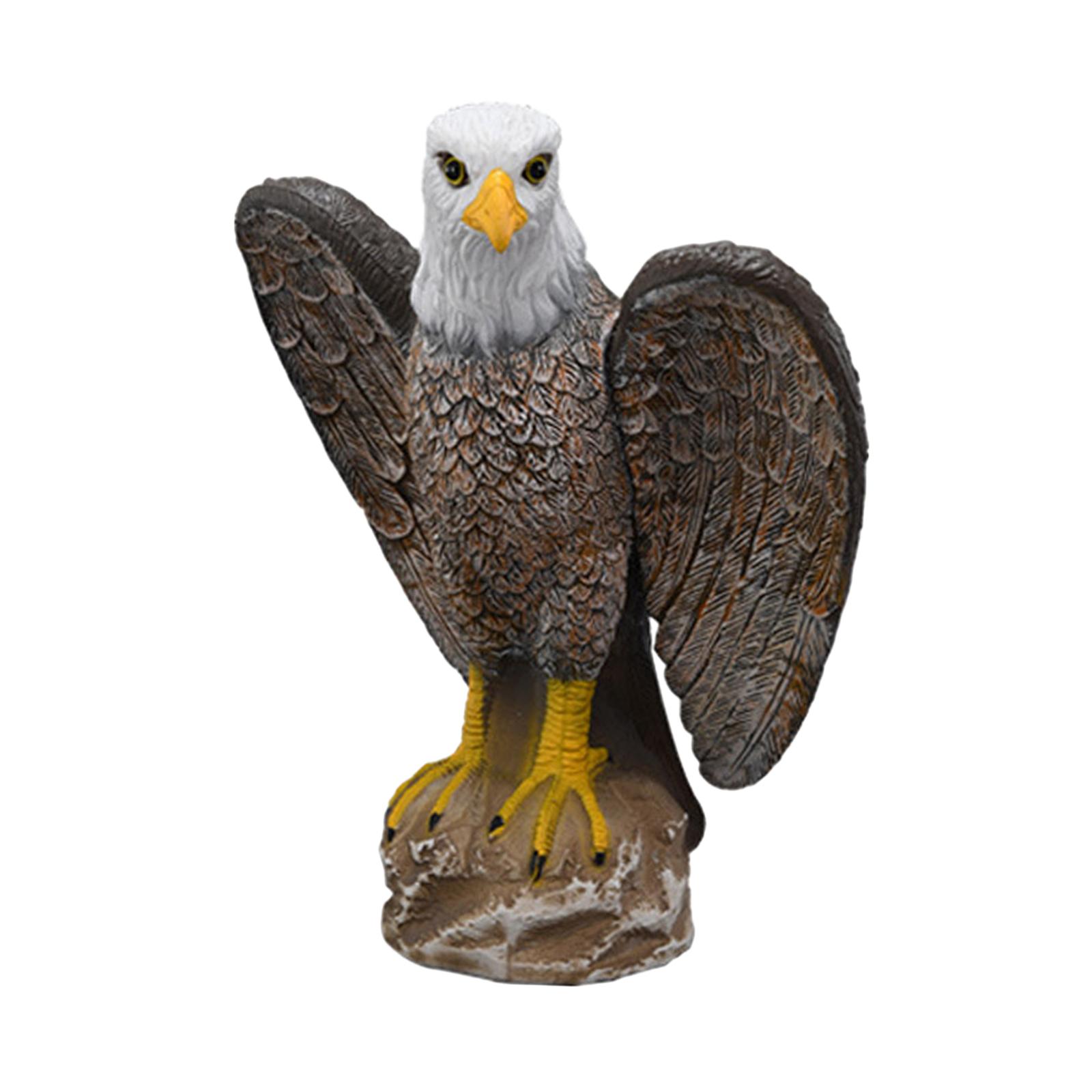 Garden Eagle Statue, Bald Eagle Large Outdoor Statues Yard Pest Repellent , Eagle Bird Decor for Patio Yard and Lawn