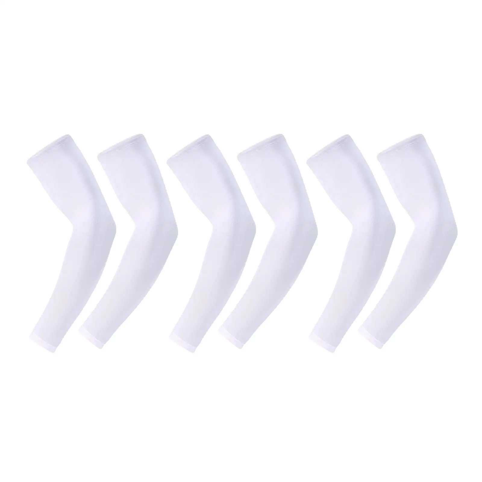 6Pcs Unisex Cooling Arm Sleeves Tattoo Cover up Camping UV Protection Sports for Outdoor Running Kids Football Tennis