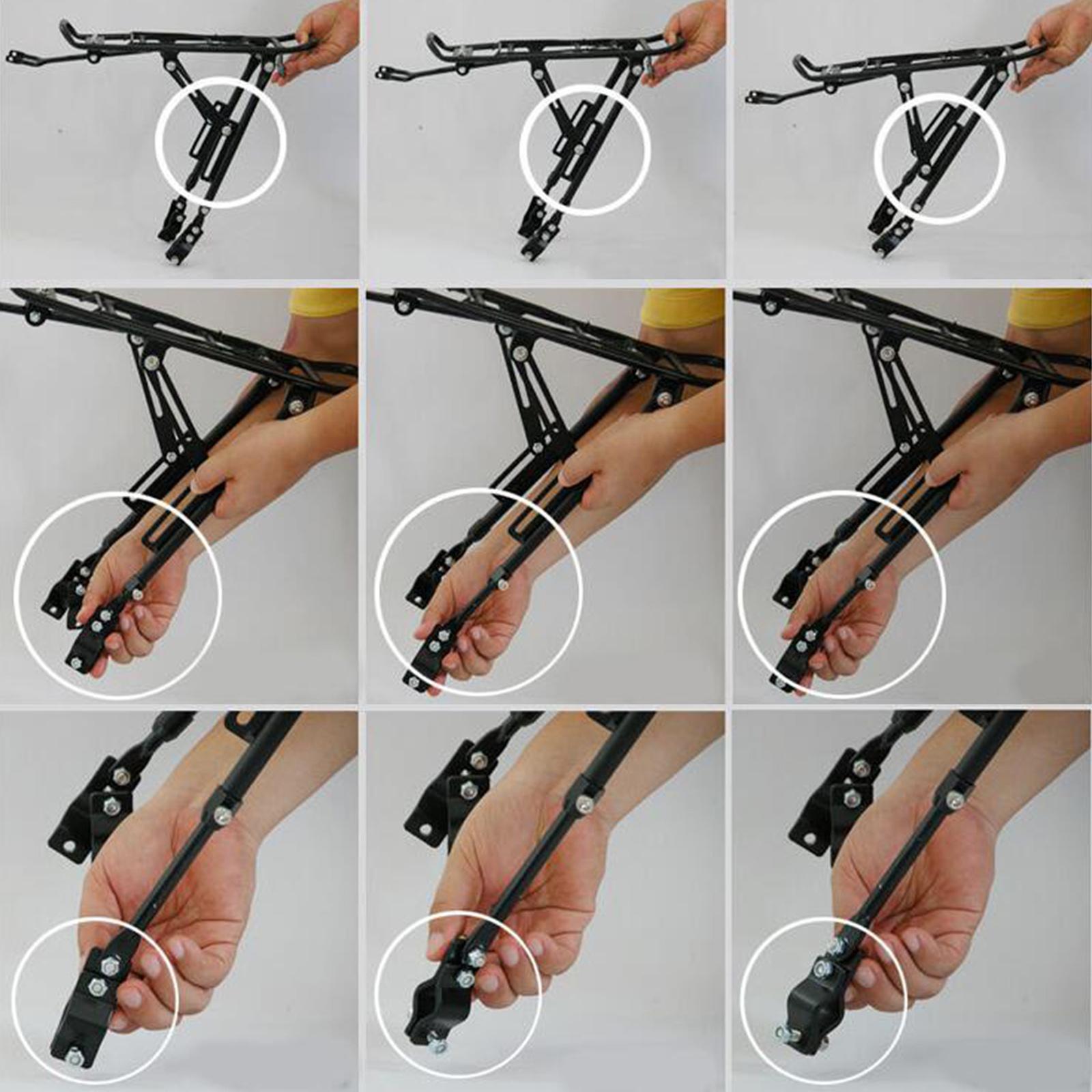 Description Picture 5 of itemBicycle Rear Luggage Carrier Cargo Rack Bike Panniers Load Shelf Carrying Carries Up To 60kg