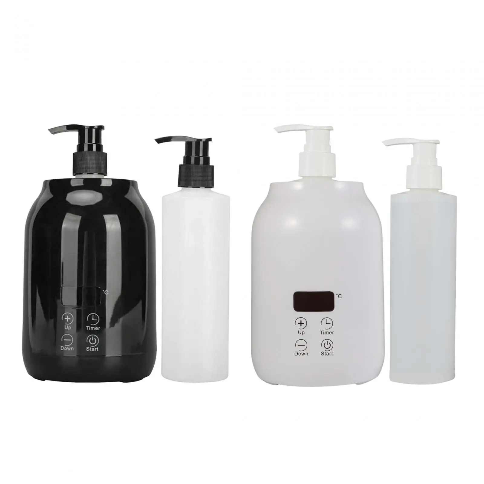 Single Bottle Oil Heater Massage Oil Lotion Cream Heater Salon SPA Smart Touch Key Massage Tools Professional with 2Pcs Bottles