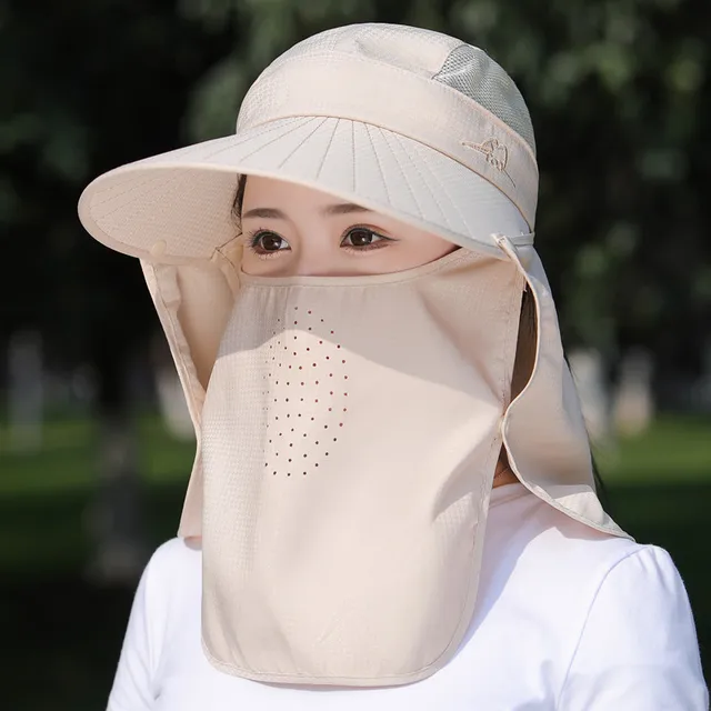 1 PcsSunscreen hat for women in summer, face mask, veil, cycling, electric  vehicle, outdoor sun hat, UV resistant sunshade hat - AliExpress
