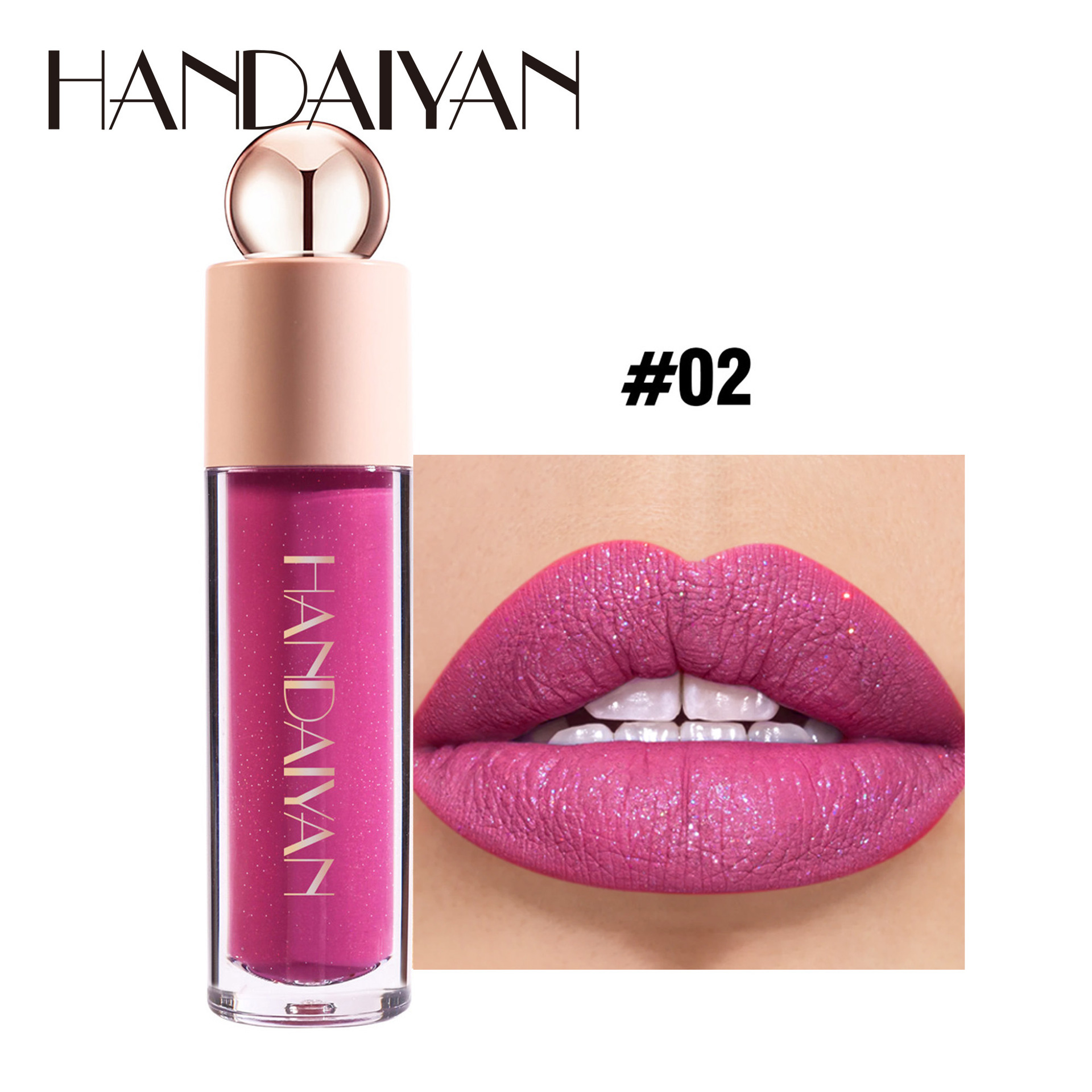 Best of Handaiyan Matte Glitter Waterproof Shimmer Lip Gloss Sexy Lipgloss Pigments Makeup Long Lasting Tinted Lip Glaze Reviews & Tips