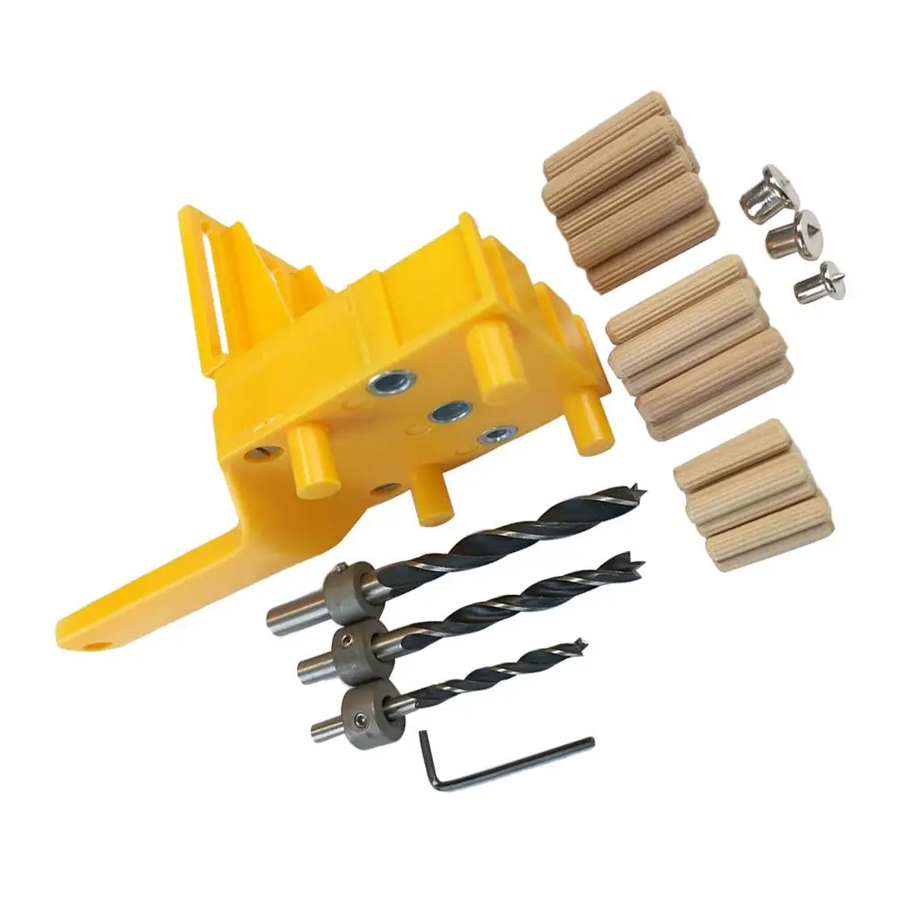 35Pack/Set High-hardness Woodworking Hole Set for Producing Joints