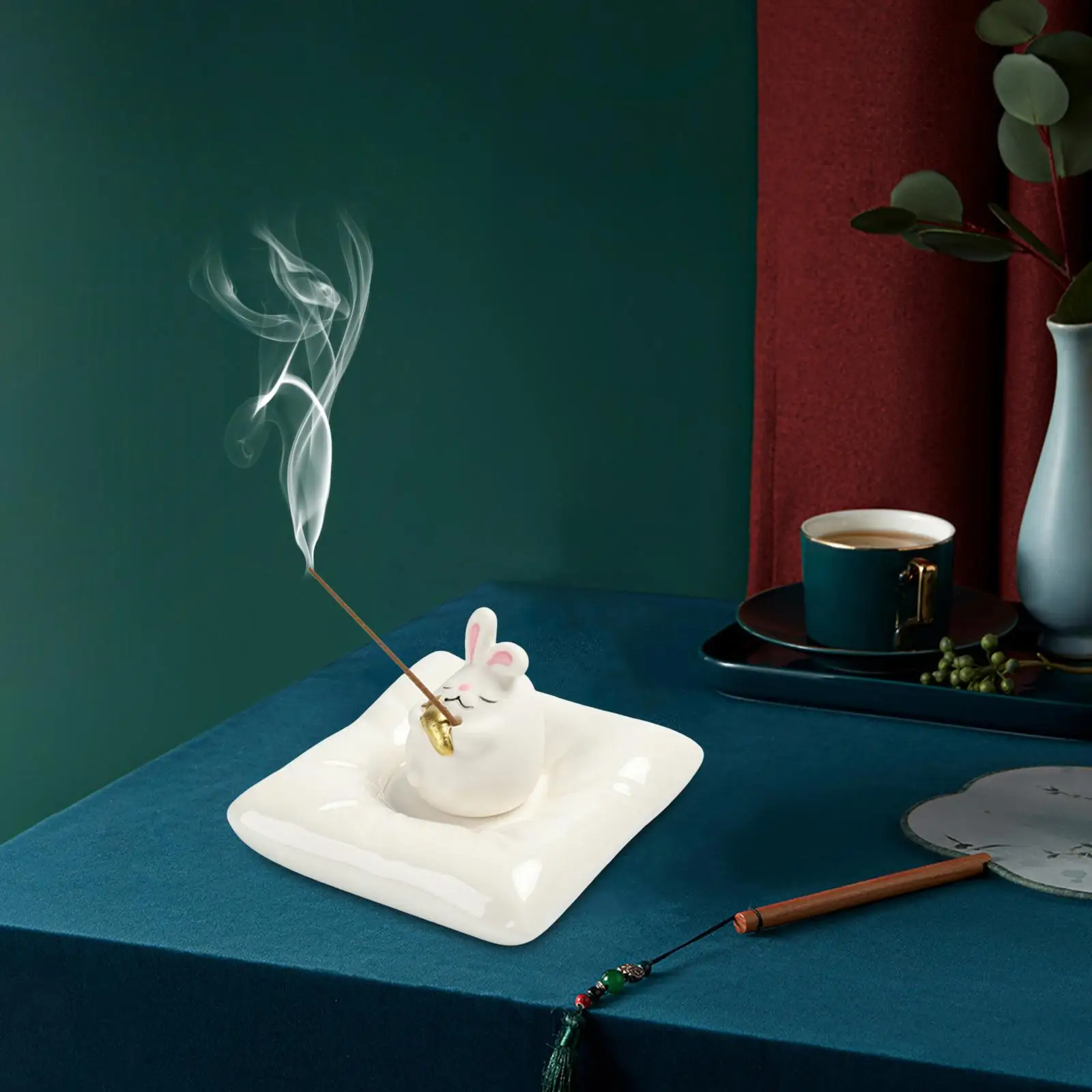 incenses Burner Decorative with Mat Handmade Sticks incenses Holder for Gift Bedroom
