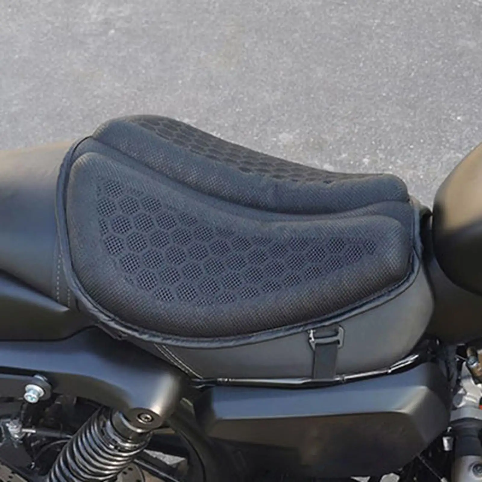 Motorbike Seat Cushion Shock Absorb Comfortable for Electric Cars Black