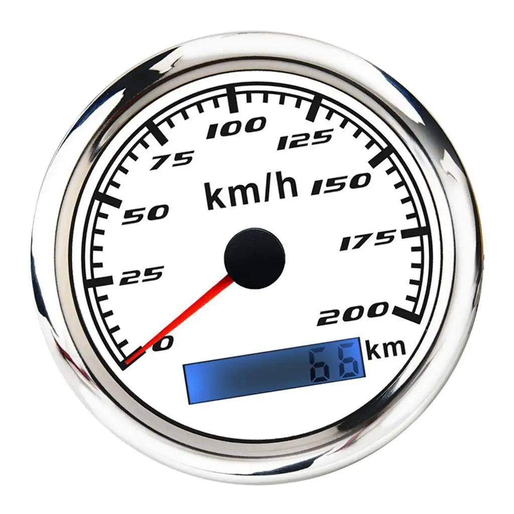 85mm Waterproof  Signal Speedometer  Backlight 0-200km/h Odometer