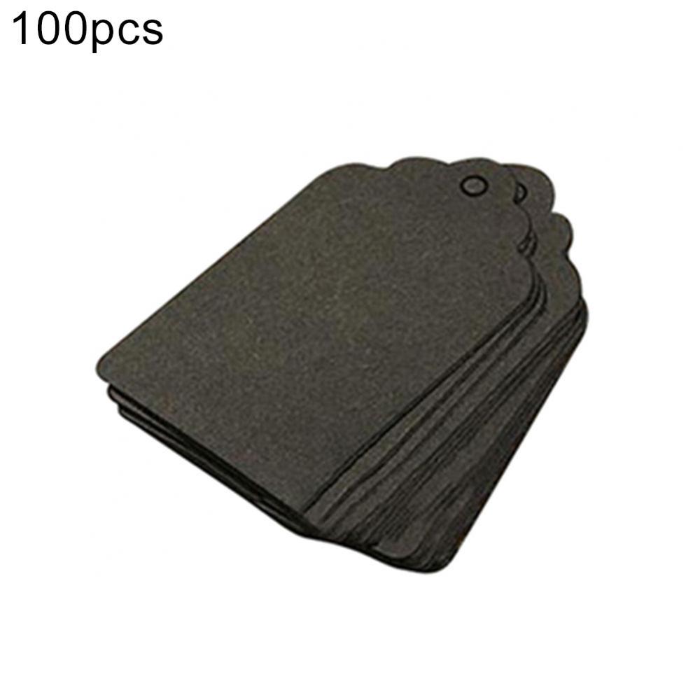 Description Picture 5 of item100Pcs 5x3cm Wavy Edge Kraft Paper Hanging Tag Jewelry Garment Price Packaging Labels Gift Cards DIY Wedding Party Decoration