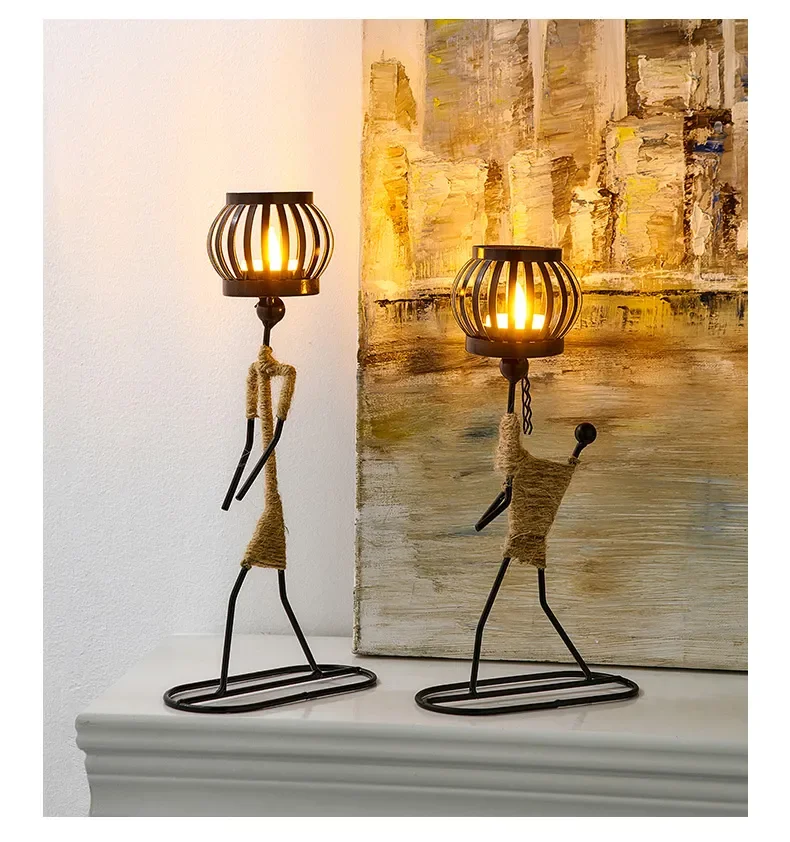 Candle Holders Home Living Decoration Accessories Easter Metal Candlesticks for Decorative Chandeliers Wedding Centerpieces Gift