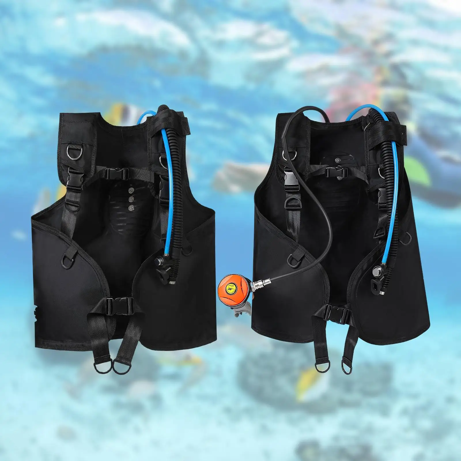 BCD Vest Scuba Diving Sailing Swim Scuba Vest Portable Thickended Durable Nylon Sleeveless Snorkel Diving Scuba Diving Jacket