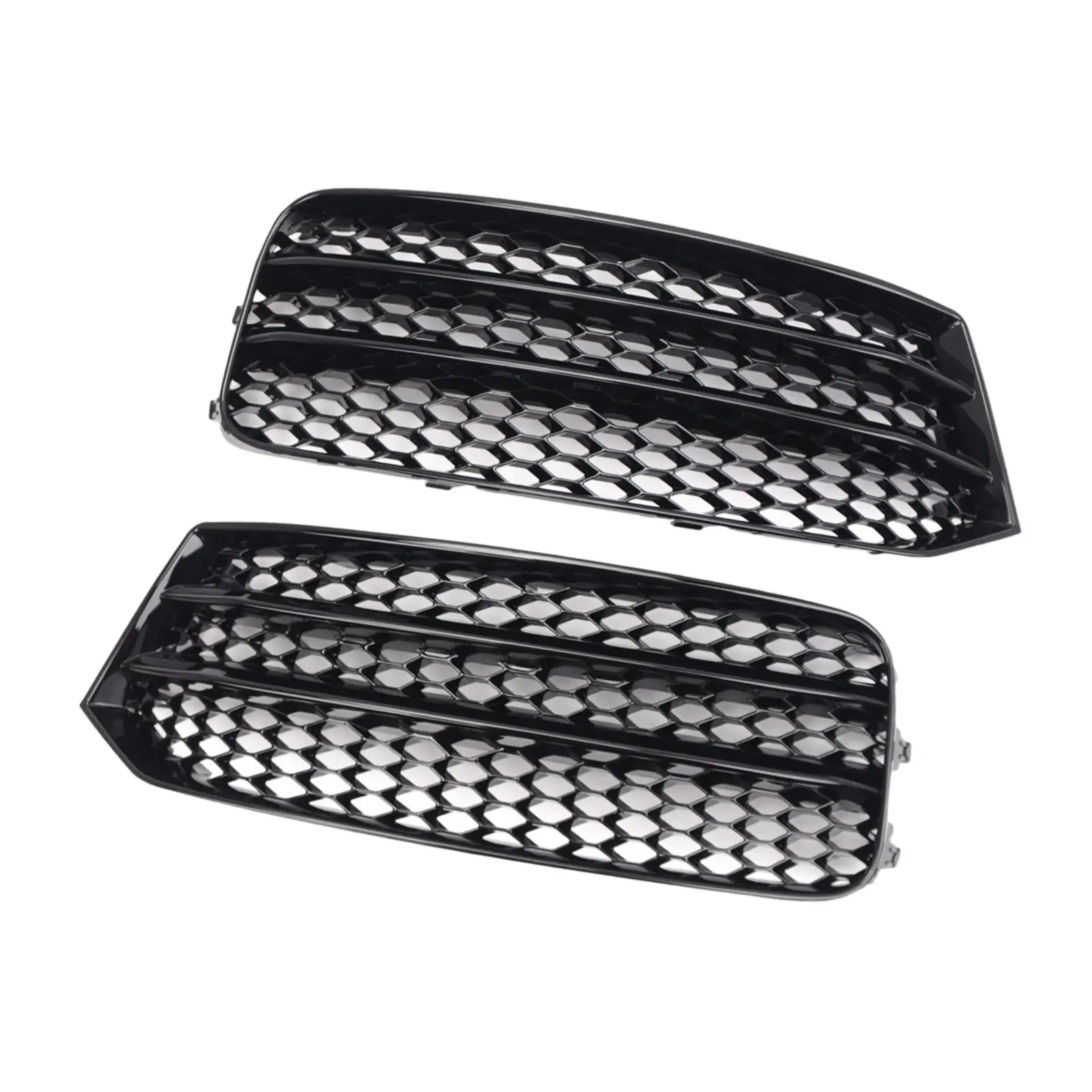 Front Bumper Grill Cover Mesh Grille 8XA807682B Left and Right for Audi A1 2015-2018 Durable Automobile Repairing Accessory