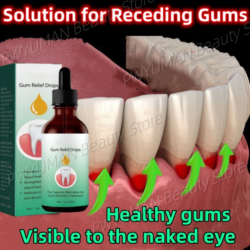 Best of Quickly Gum Repair Serum Drops Relieve Receding Gum Periodontal Blistering Care Teeth Whiten Remove Yellow Toothache Toothpaste Reviews & Tips