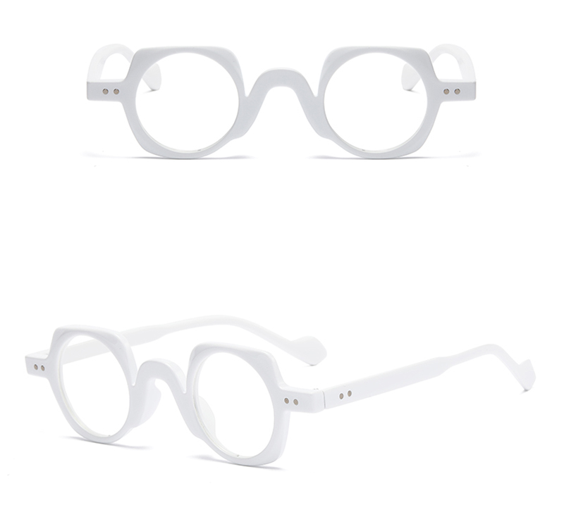 JNPCXI New Arrival Retro Round Punk Glasses for Men Clear Lens Fashion Glasses Frame Women Vintage Hexagon Decoration Male