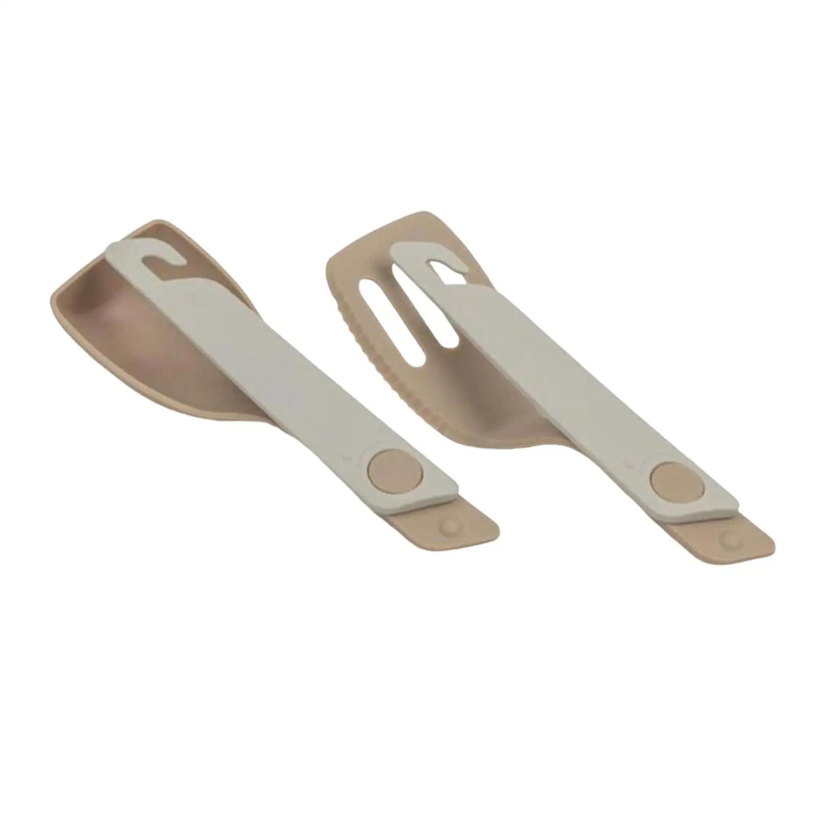 2x Camping Cooking Spoon  Folding Kitchen Utensils Gadgets Cookware Tableware