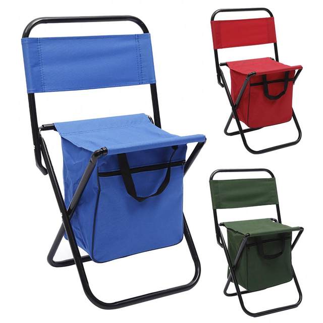 Smart Fishing Chair with Cooler Bag Combine Set Camping Folding Chair  Portable Fishing Chairs with Bag