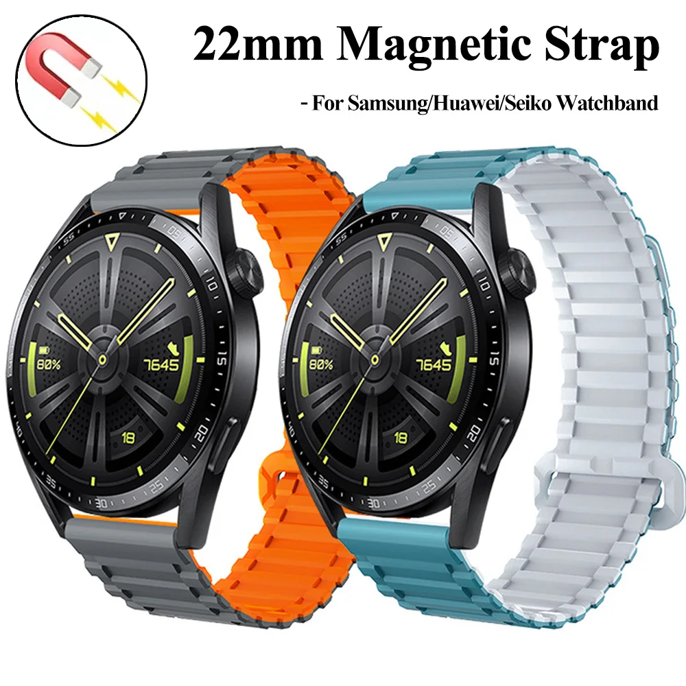 22mm Silicone Strap Samsung Gear S3 Classic | Samsung Gear S3 Strap  Magnetic - 22mm - Aliexpress