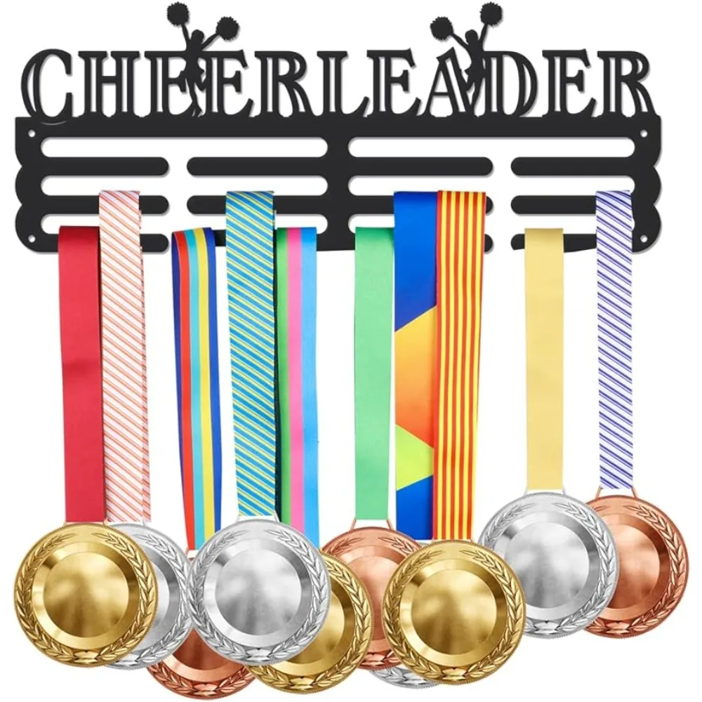 Wall Mounted Medal Display Racks, Cheerleader Medalha