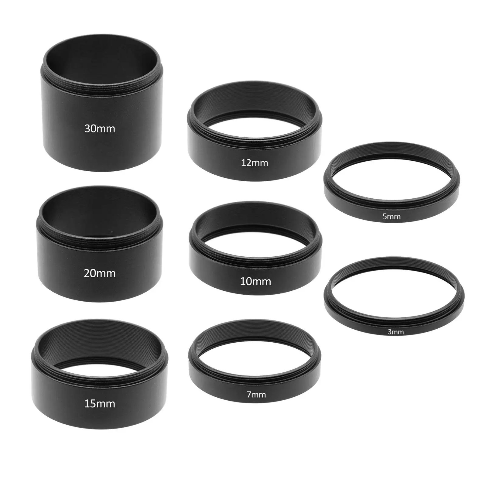 T2 Extension Tube Photography Accs M42x0.75 Thread Easy to Install Supplies Premium Wide T2 Thread Extension Tube for Slr Camera