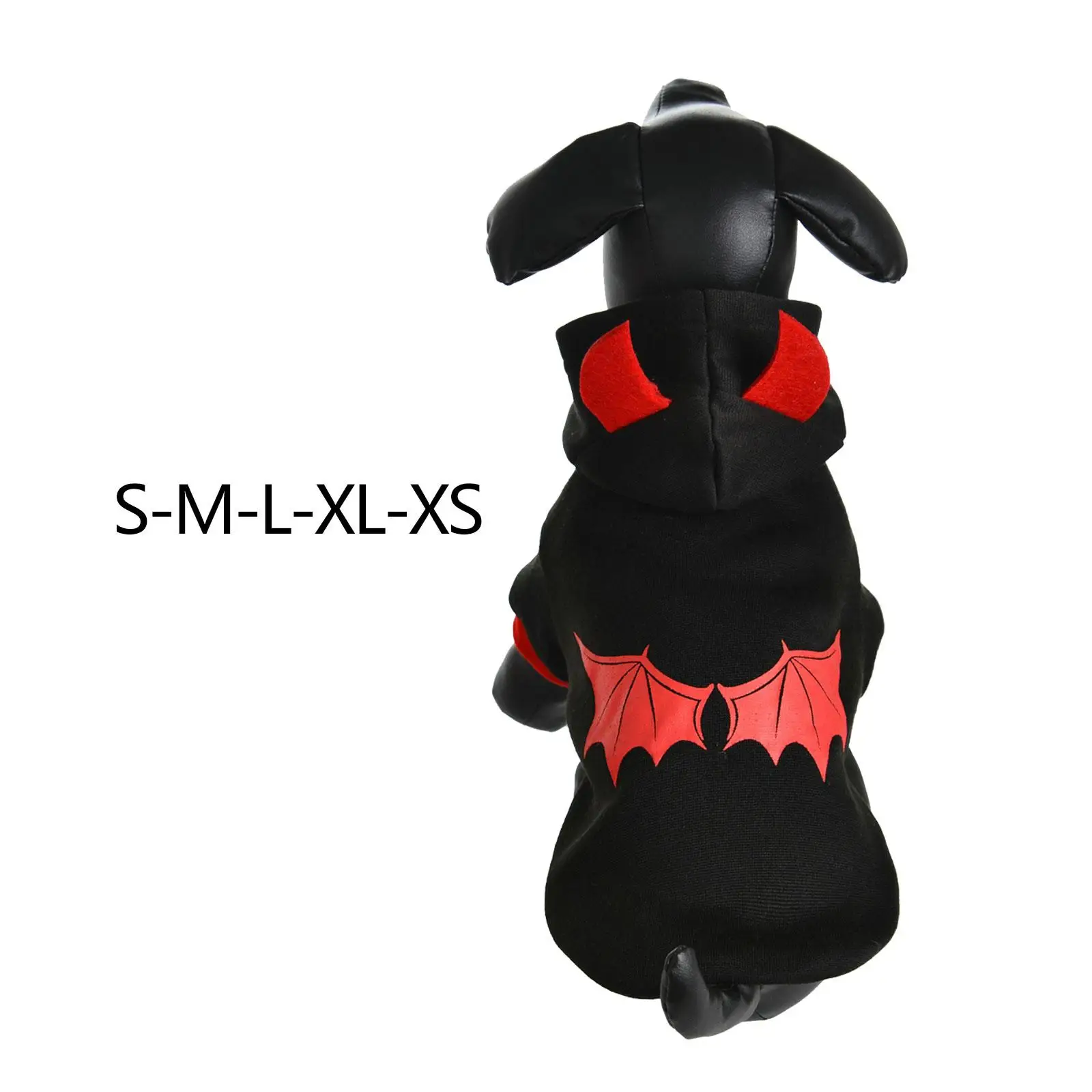Dog Halloween Costume Bodysuit Dog Winter Warm Hoodie for Party Supplies Holiday Medium Large Dogs Cats Cosplay Decoration