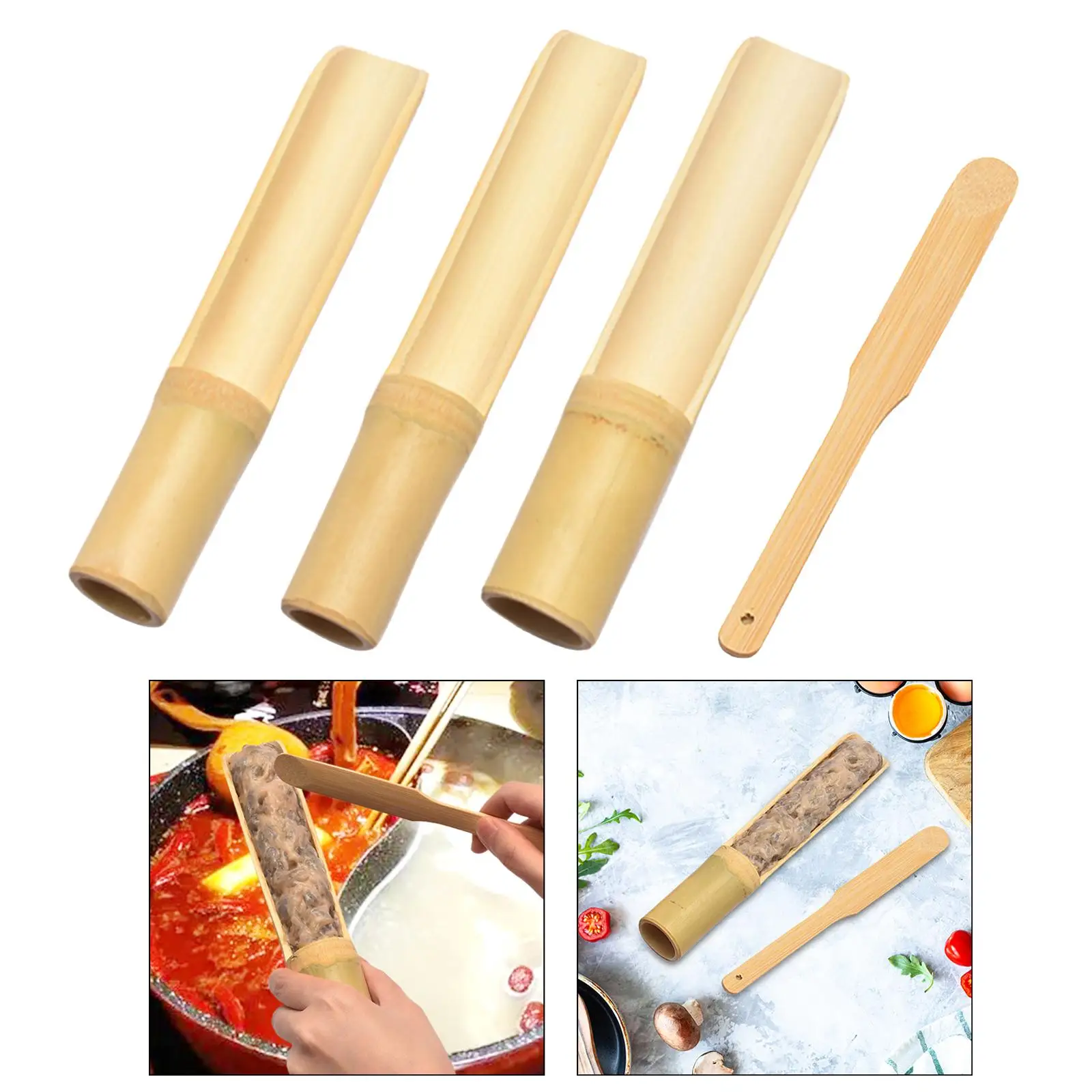 Bamboo Meat Ball Maker Accs Convenient Multipurpose Spoon Utensils Gadgets for Home