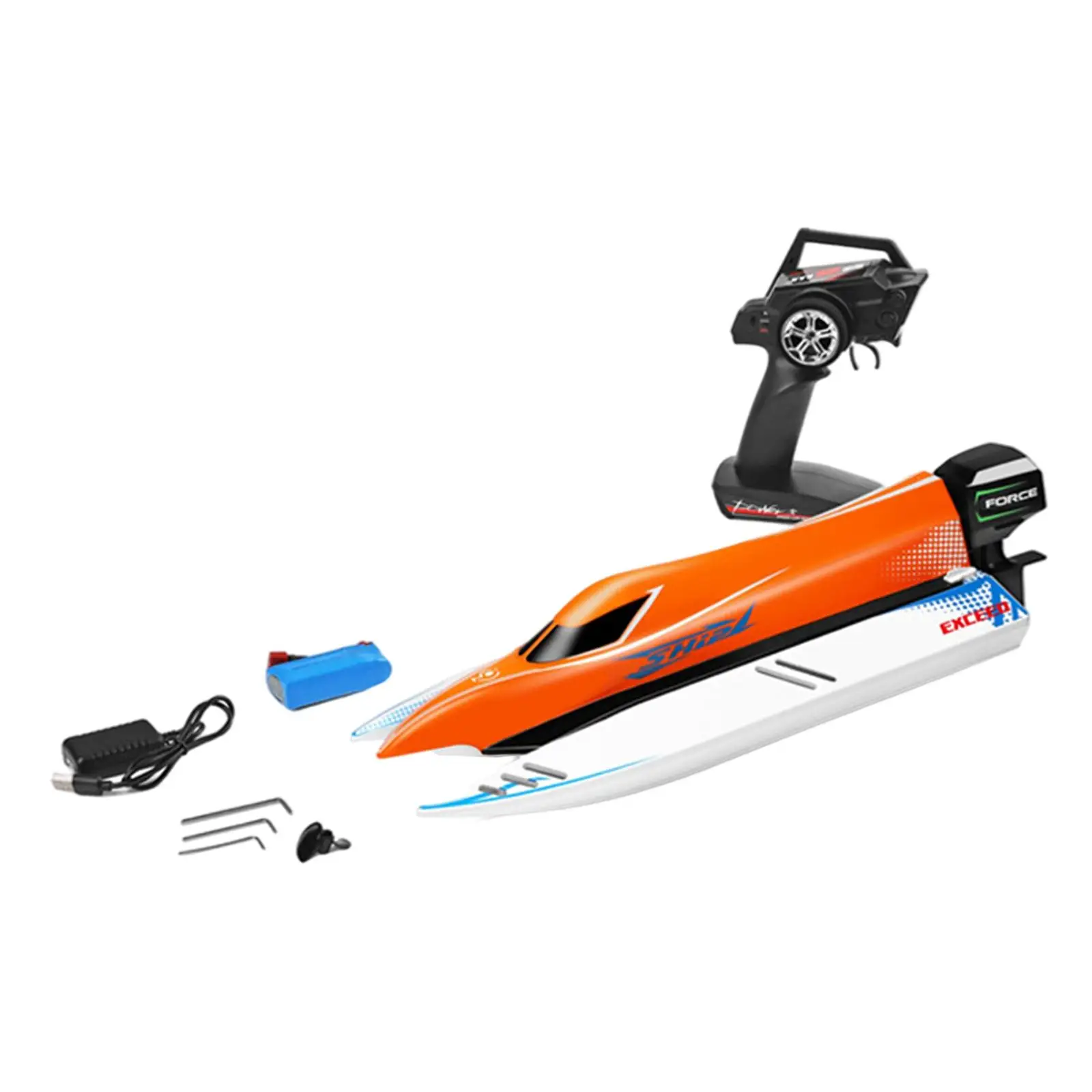 2.4G RC Ship Speedboat Remote Control Self-Righting Racing Boat 45km/h