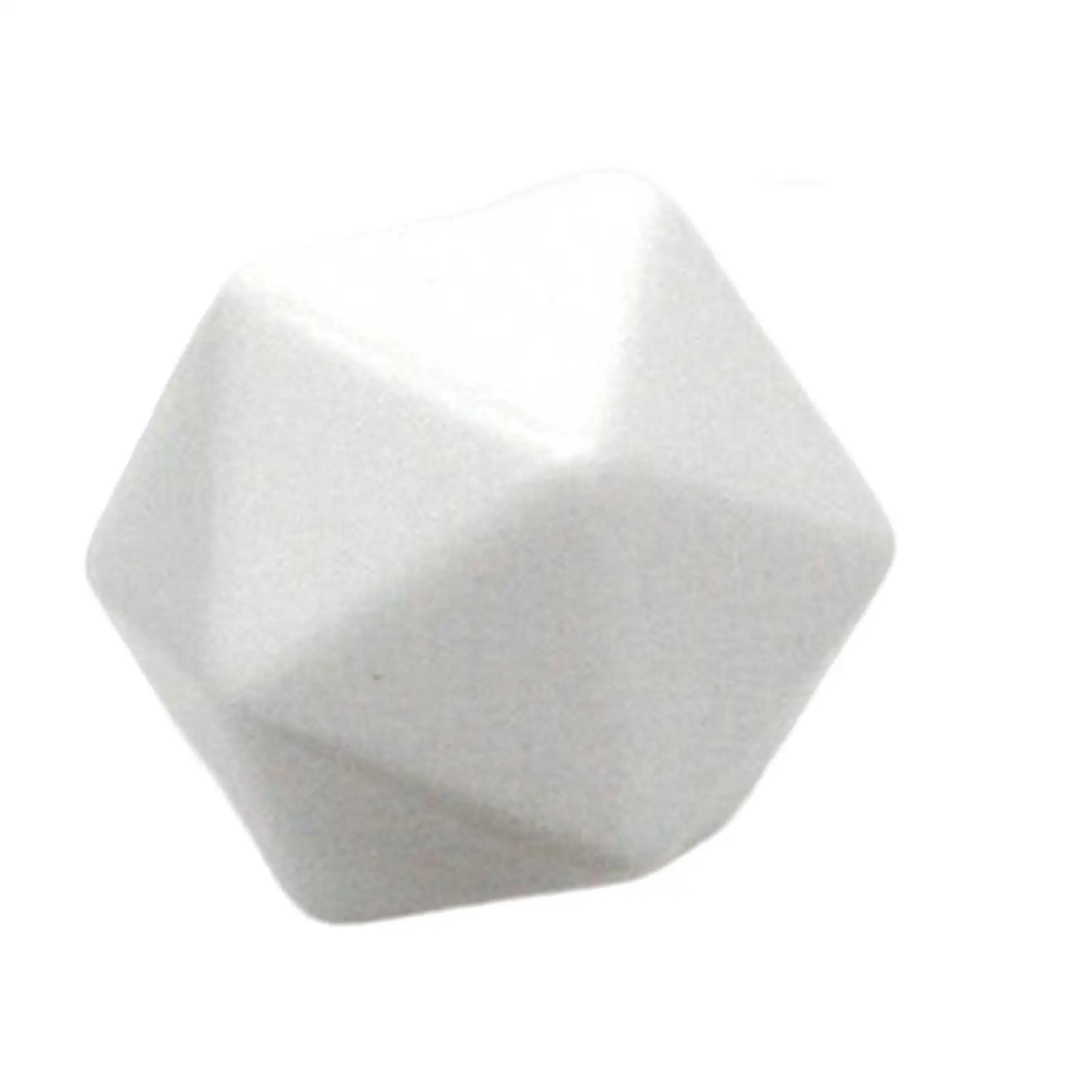 Acrylic Blank White Dices Game Dices for Math Counting Teaching, Role Playing