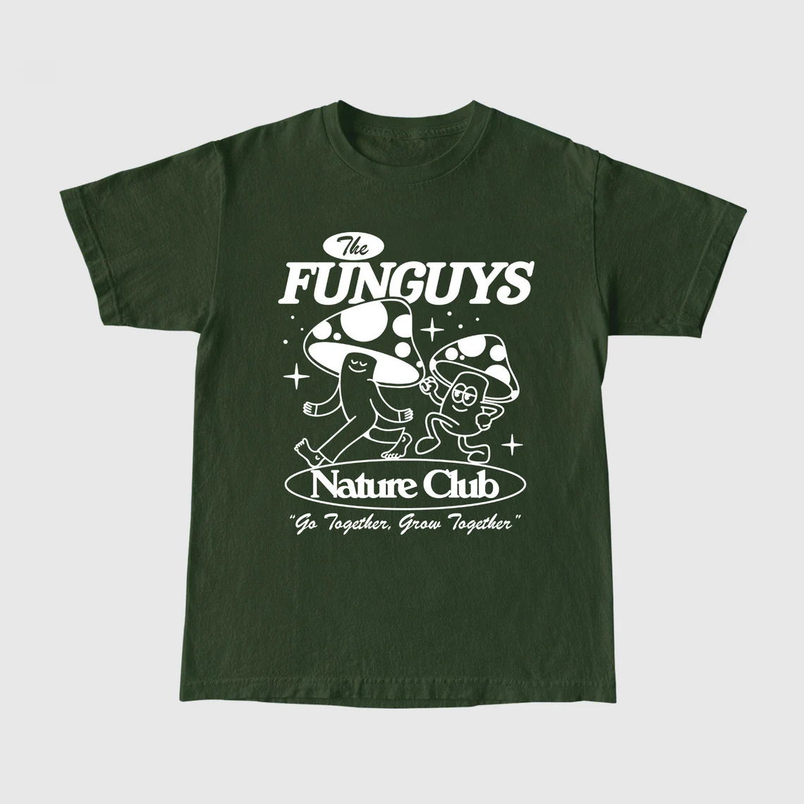 caipira funguys natureza clube unisex gráfico bonito camisas de manga curta de algodão solto verão tops tumblr fashion tees casual