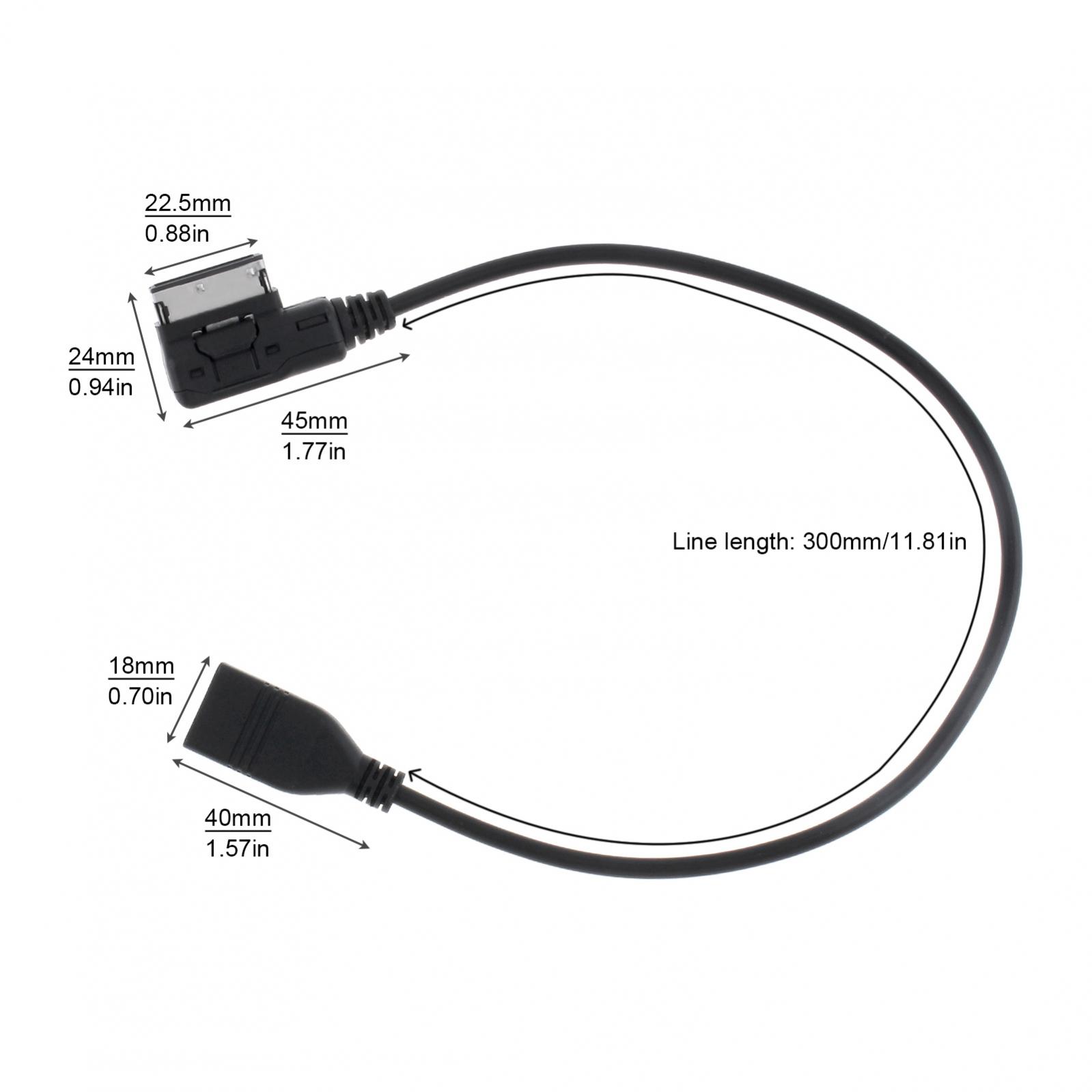 1,5 м AMI USB AUX Flash Drive адаптер кабель подходит для Audi / VW с USB  зарядкой, A4L A6L Q3 AMI USB кабель