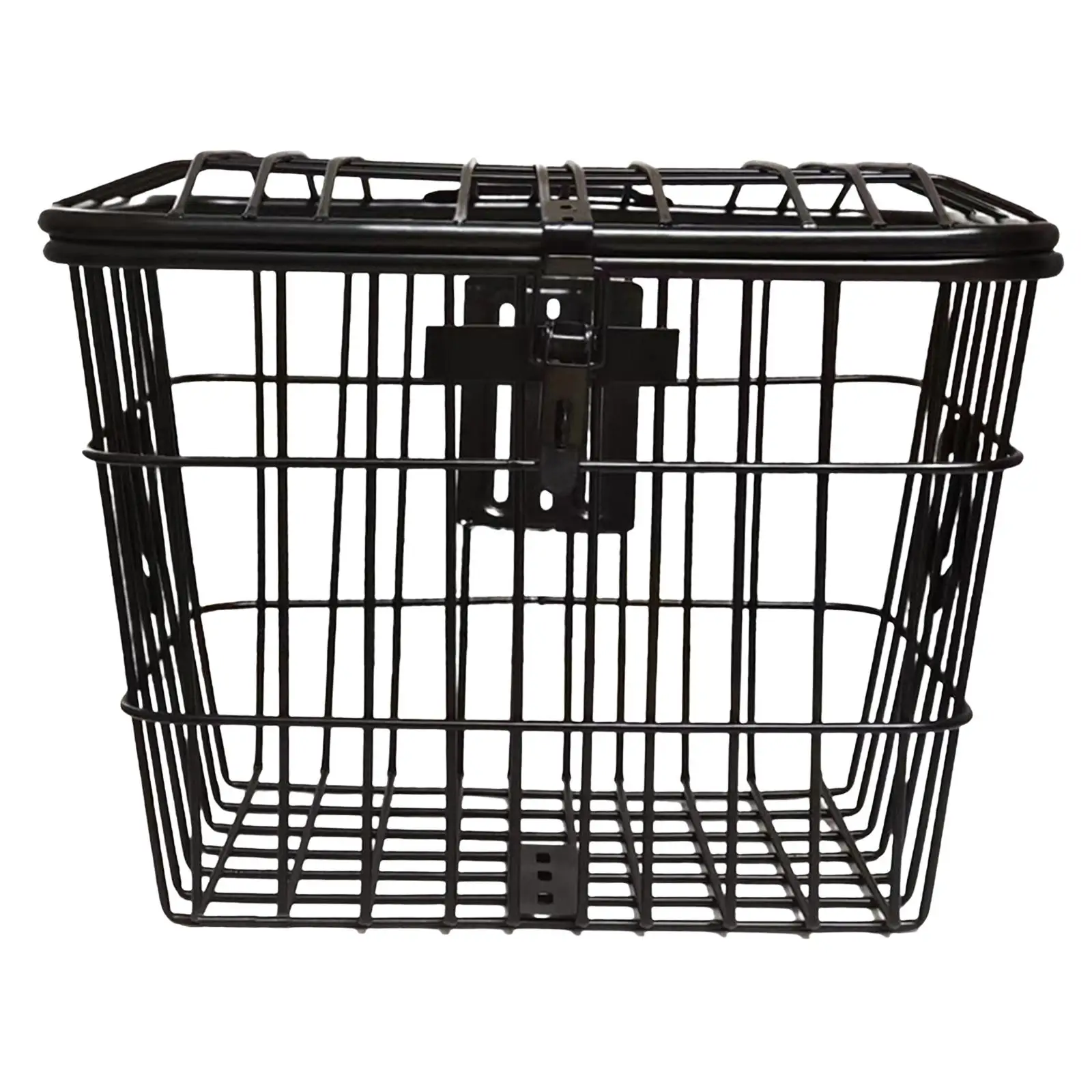 Front Rear Bike Basket Cargo Rack Storage Box Large Space with Mounting Screws Durable for Tricycles Mountain Bikes Scooters