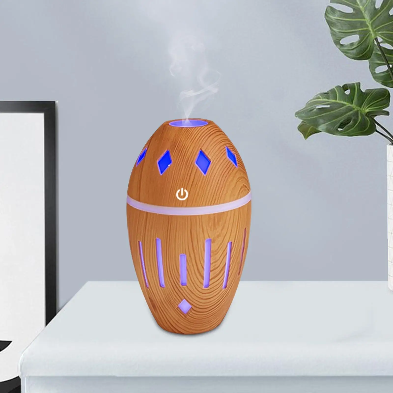 Cool Mist Humidifier with Lights 300ml Air Humidifier Air Diffuser for Nightstand Indoor Dorm Bedroom Living Room